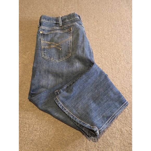 Wrangler 20X Jeans Mens (Altered) 36x29 Style 42 Vintage Boot Whisker Med Wash - Picture 3 of 15